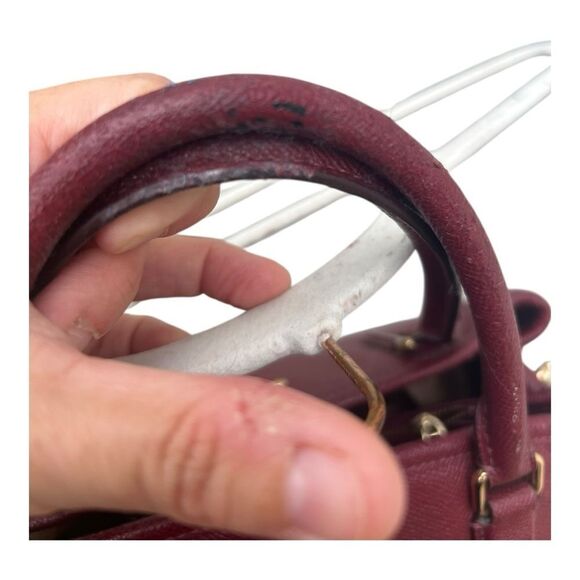 Coach Margot Carryall Crossgrain Leather Satchel Crossbody Bag no bag charm - Picture 10 of 11